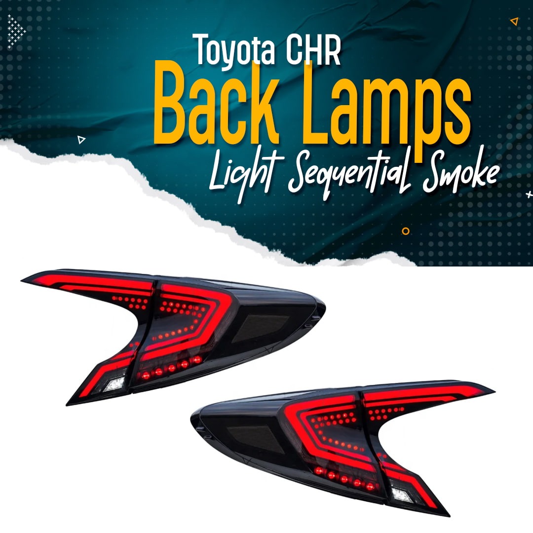 Toyota CHR LED Sequential Tail Lamps / Tailights - Smoke