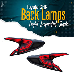 Toyota CHR LED Sequential Tail Lamps / Tailights - Smoke