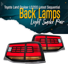 Toyota Land Cruiser FJ200 Latest Sequential Tail Lights - Smoke