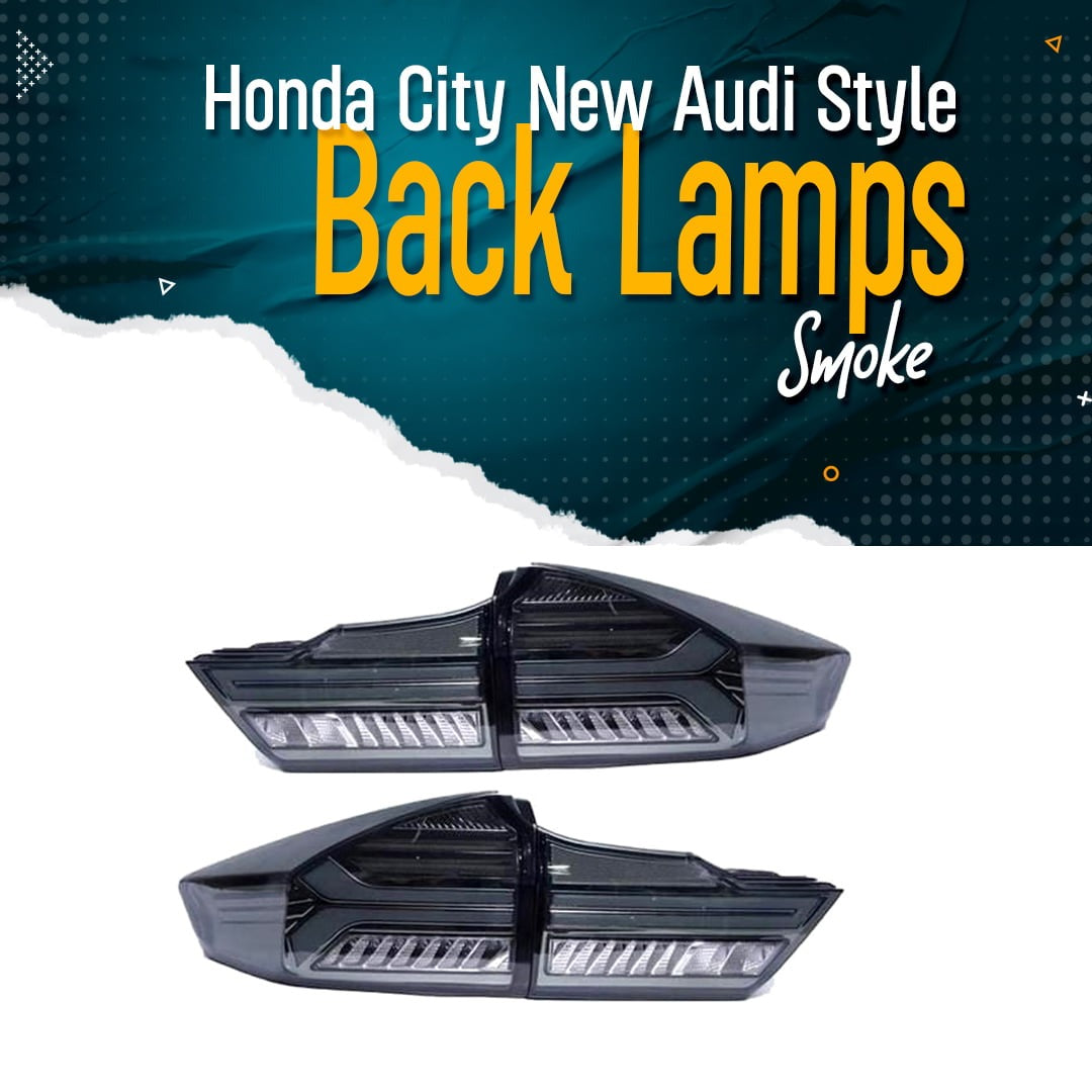 Honda City LED Taillights Lexus Version 2 - Smoke For 2021 2022