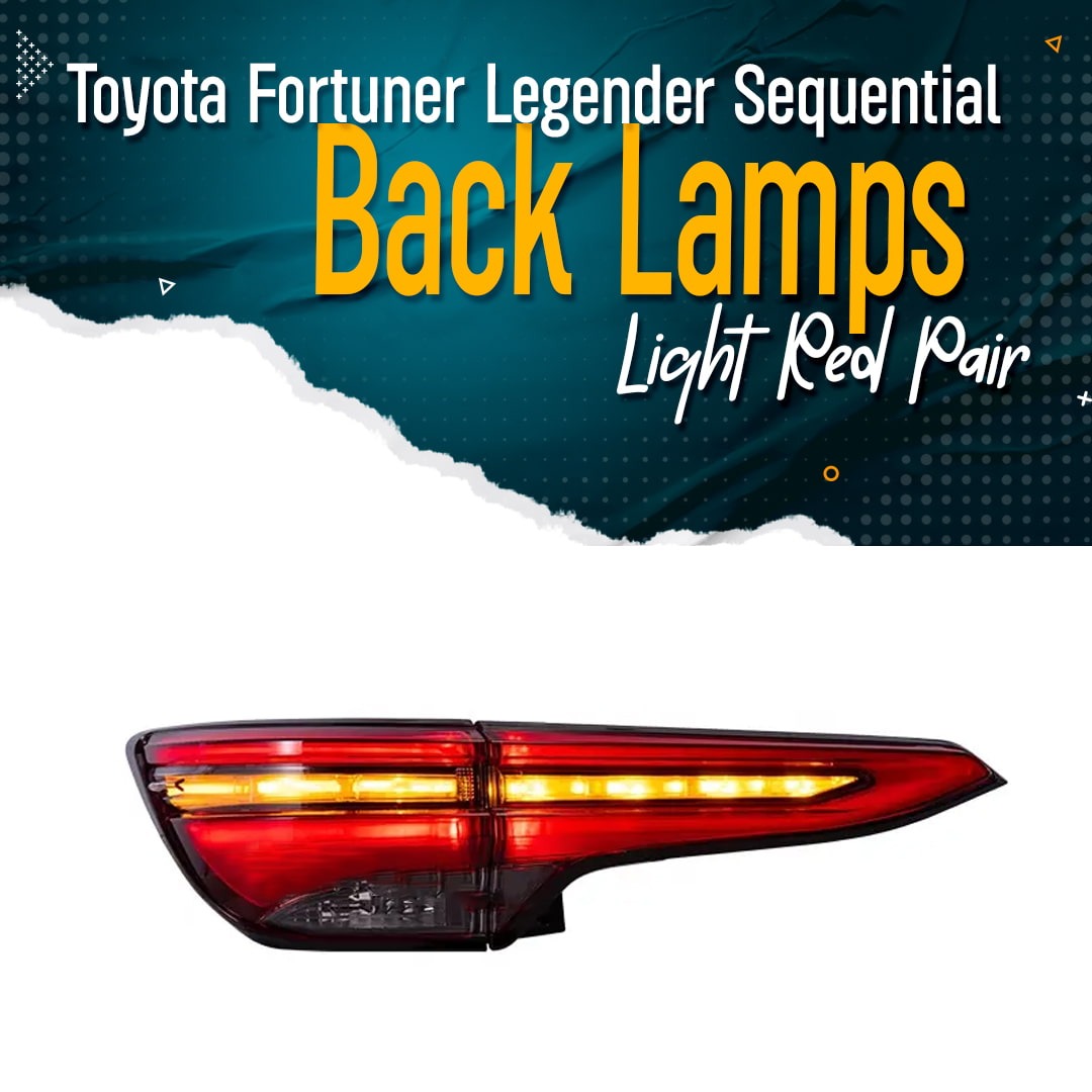Toyota Fortuner LED Facelift Taillights - Smoke For 2016 - 2021 