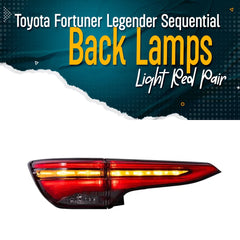 Toyota Fortuner LED Facelift Taillights - Smoke For 2016 - 2021 
