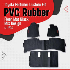 Toyota Fortuner 7D Floor Mats Black 4 Pieces 2016-2020