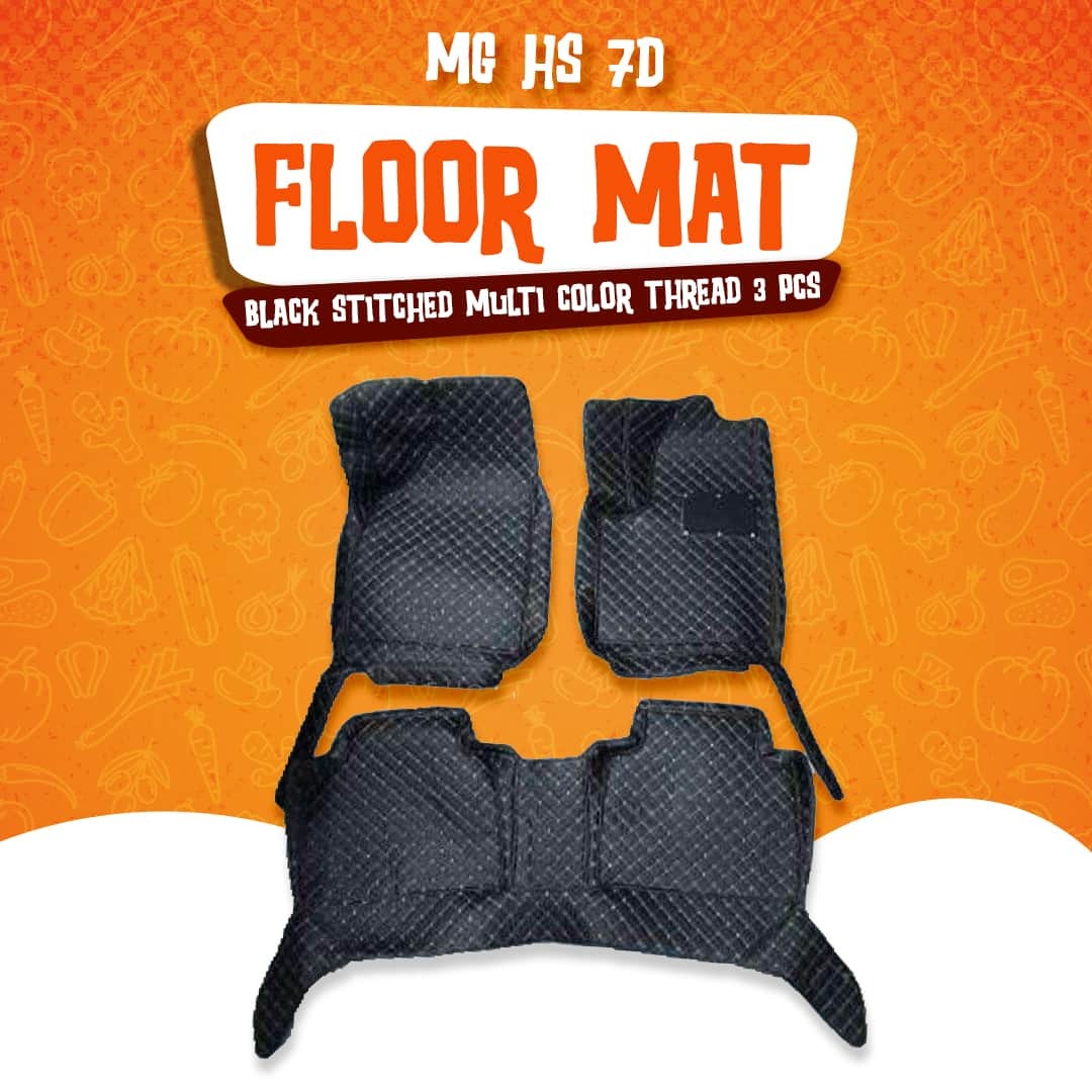 MG HS Black 7D Floor Mat For 2020 2021 2022 2023