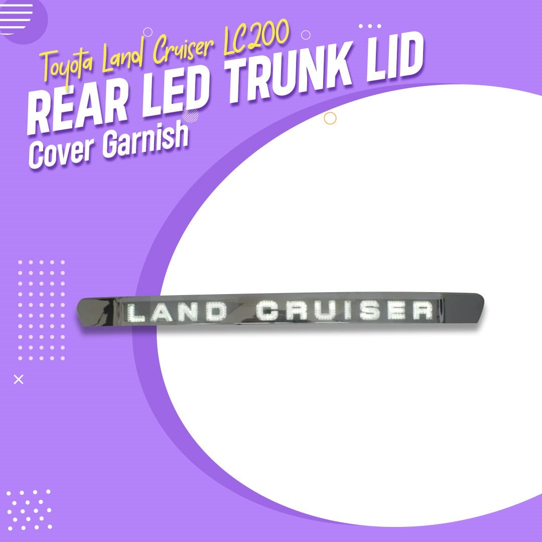 Toyota Land Cruiser FJ200 Rear LED Trunk Lid Cover Garnish