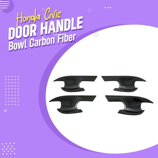 Toyota Prius Carbon Fiber Door Handle Bowl Trims For 2017 - 2021