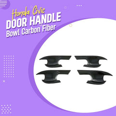 Toyota Prius Carbon Fiber Door Handle Bowl Trims For 2017 - 2021