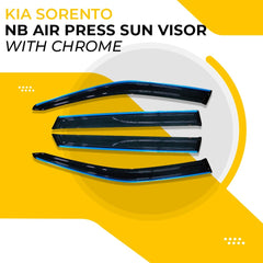 Kia Sorento TXR Air Press / Sun Visor - Chrome For 2021 - 2024