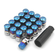 Lug Nuts Red / Blue / Chrome 20 Pieces