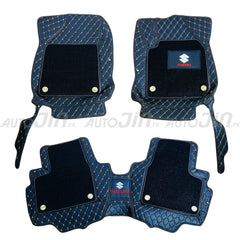 Suzuki Swift 9D Floor Mats Horizontal Stitch Black With Black Grass 2022-2025