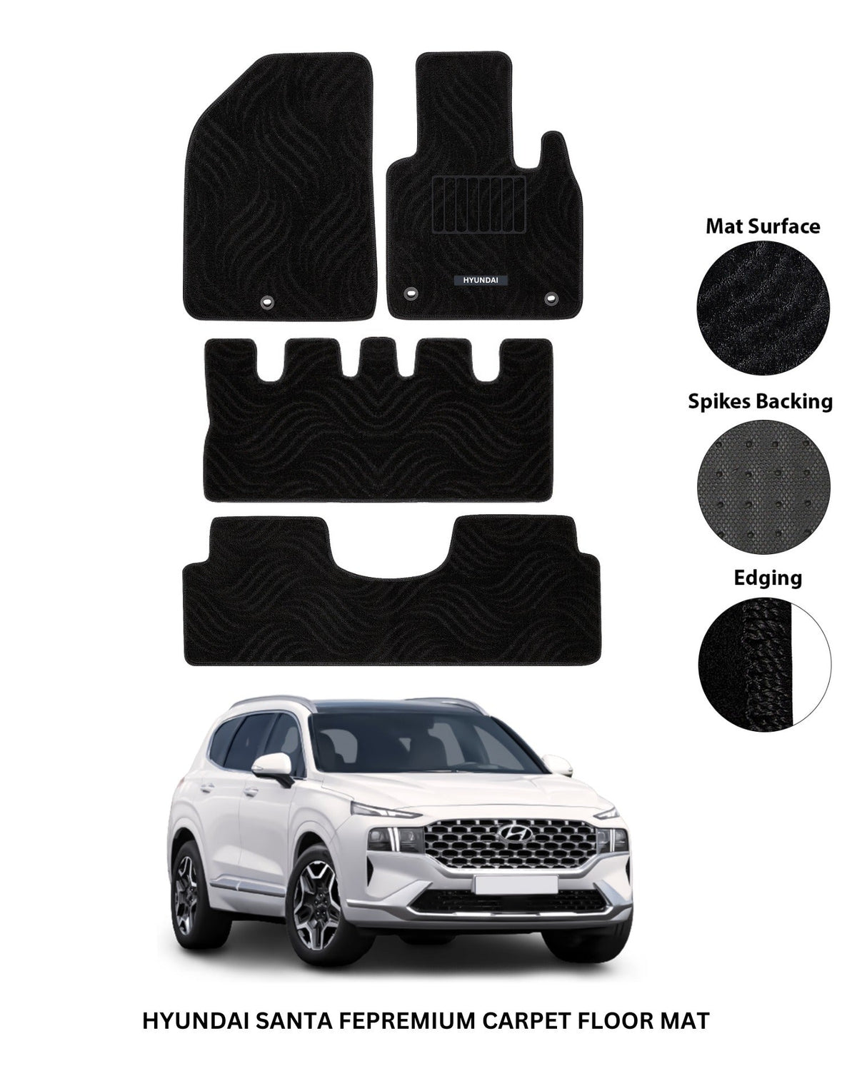 Hyundai Santa FE 10 Lining Mats