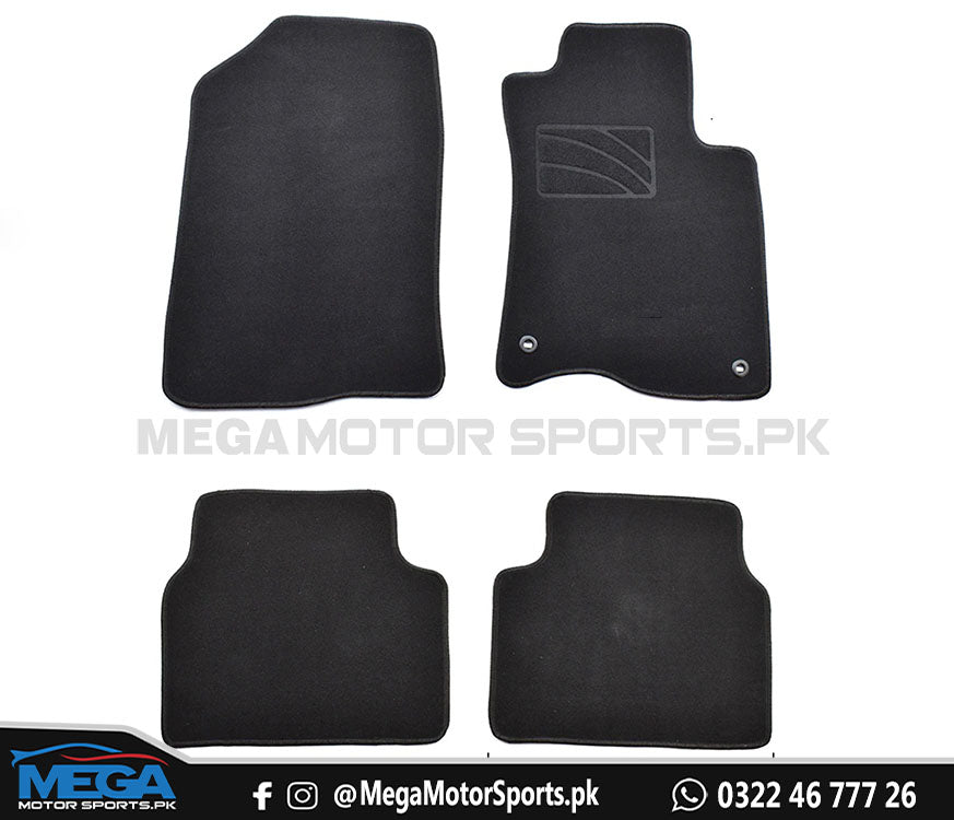 Honda Civic X Rug Carpet Floor Mats Black Premium Quality 2016 - 2021