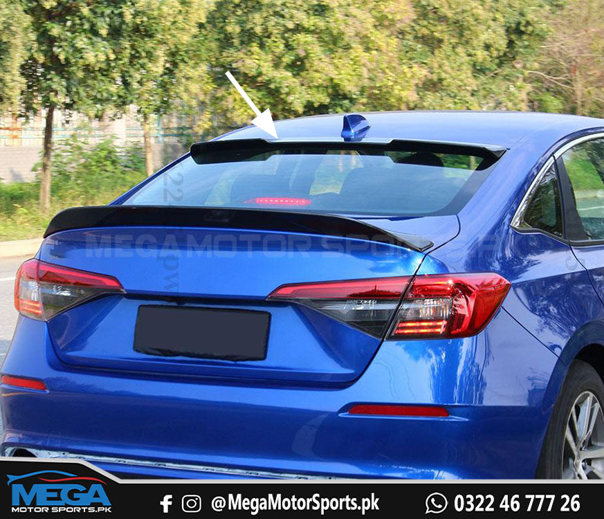 Honda Civic 2022 Roof Spoiler Painted For 11th Gen 2022 2023