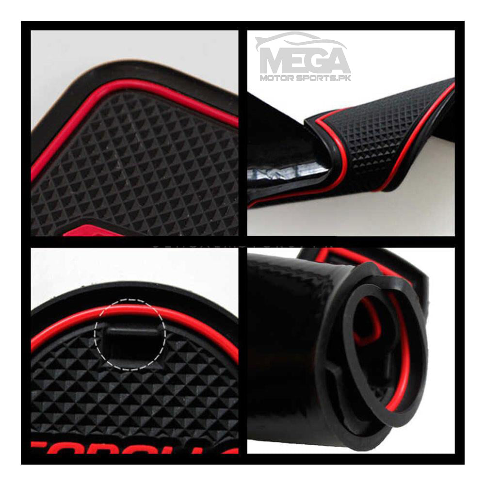 Toyota Corolla PVC Non Slip Interior Mats Red - Model 2014-2021