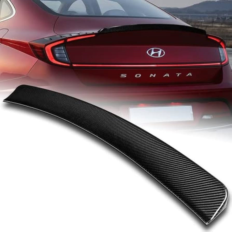 Hyundai Sonata Carbon Fiber Trunk Lip Spoiler For 2021 2022