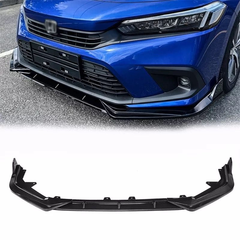 Honda Civic Voltex Carbon Fiber Front Lip Splitter For 11th Gen 2022 2023