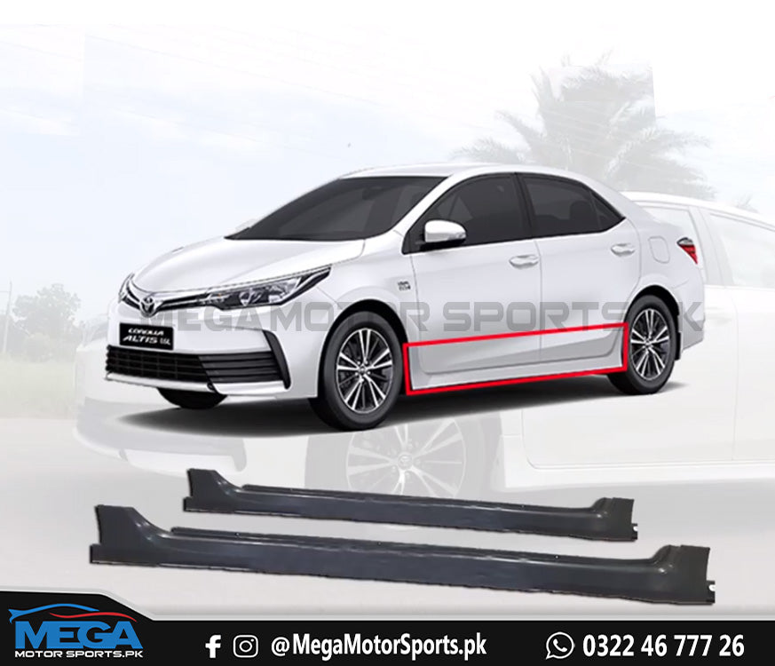 Toyota Corolla Grande Side Skirts Bodykit For Models 2017 2018 2019 2020