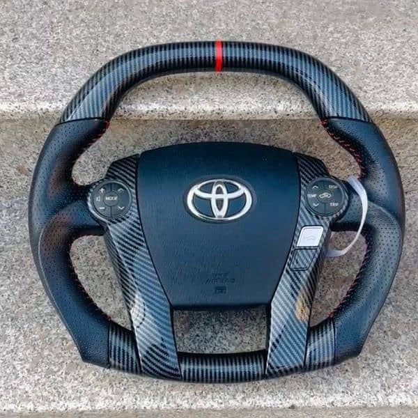 Toyota Prius Carbon Fiber Steering Cover