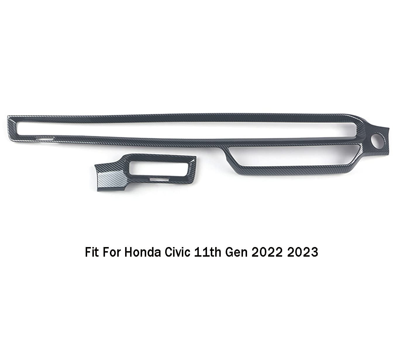 Honda Civic 2022 Carbon Fiber Dashboard Trims 2 Pcs For 11th Generation Civic 2022 2023