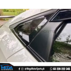 Honda Civic X Carbon Fiber Quarter Louver Trim