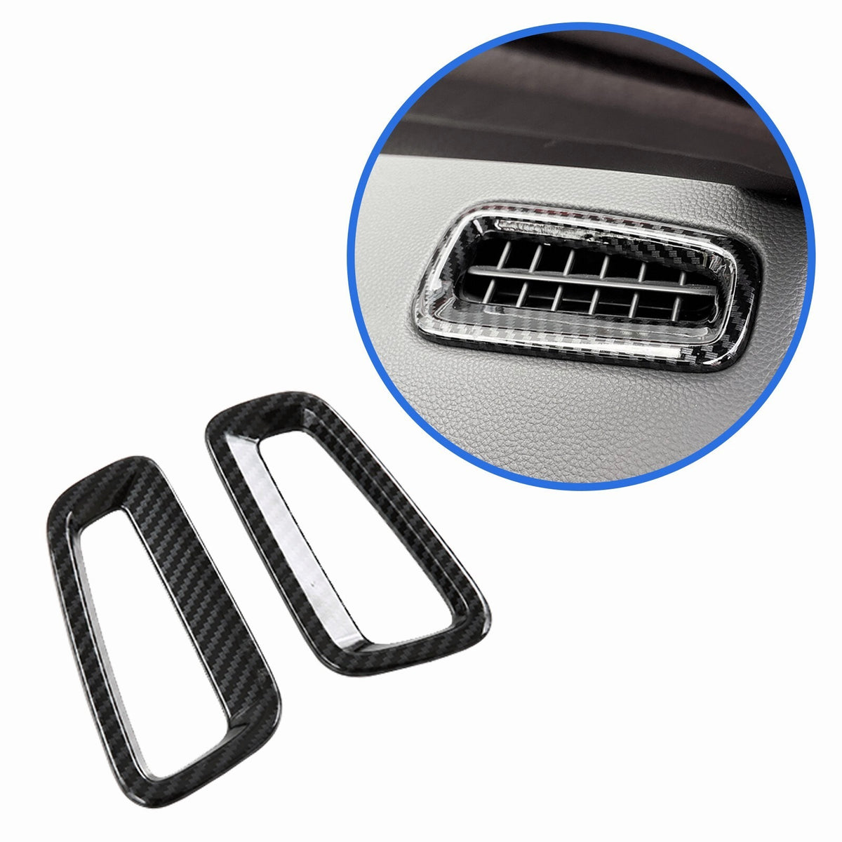Honda Civic 2022 Carbon Fiber Front Air Vent Outlet Trims For 11th Generation 2022 2023