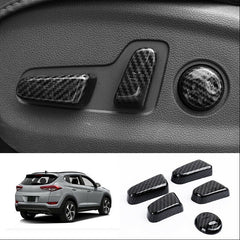 Hyundai Tucson Carbon Fiber Seat Control Buttons Trims For 2020 2021