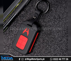 Honda Civic Matt Black and Red Key Fob For Models 2016 2017 2018 2019 2020 2021 