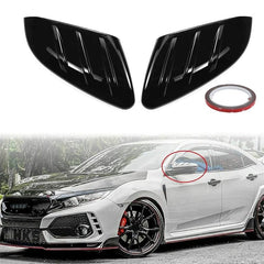 Honda Civic X Glossy Black Mugen Style Side Mirror Covers 2016 - 2021