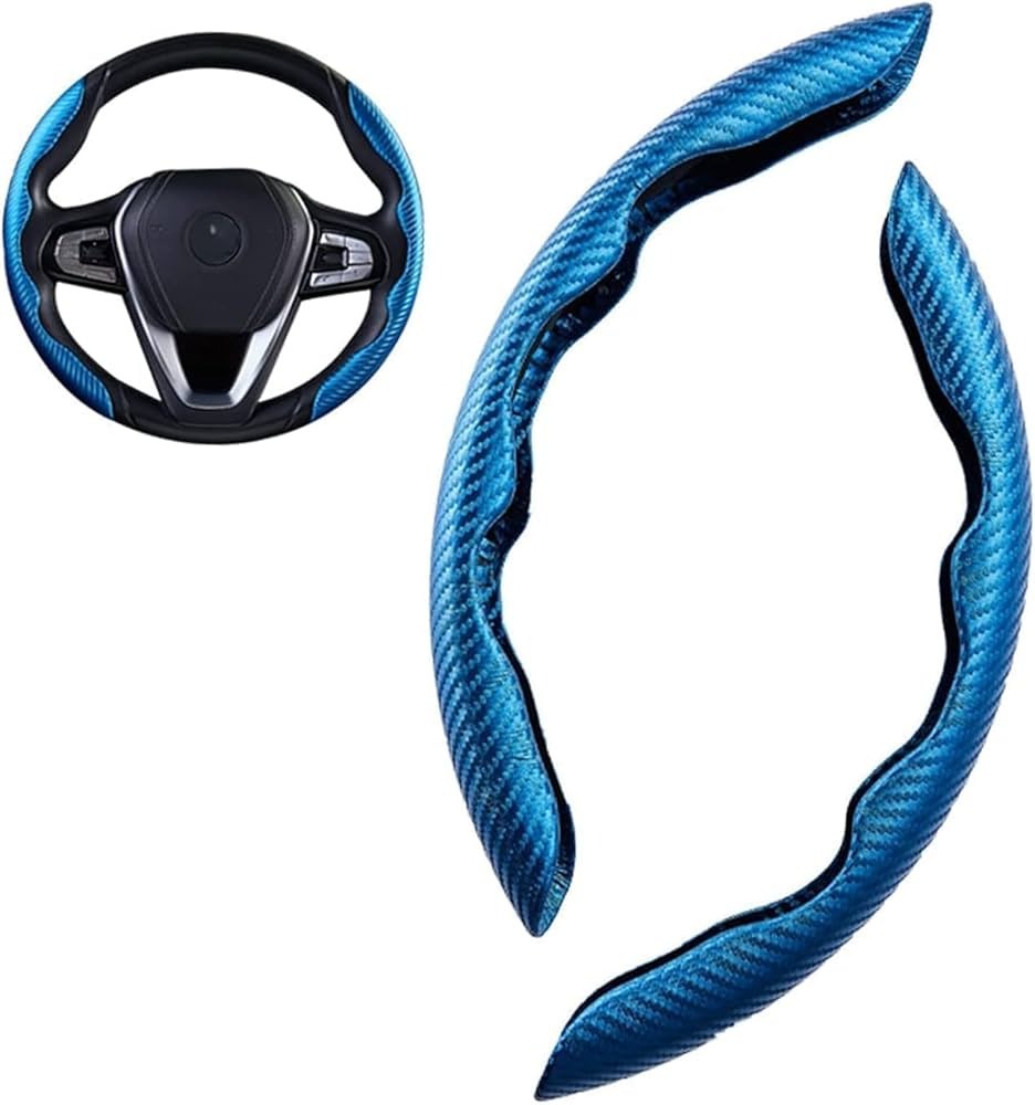 Universal Red Line Carbon Fiber Steering Cover - Best Quality