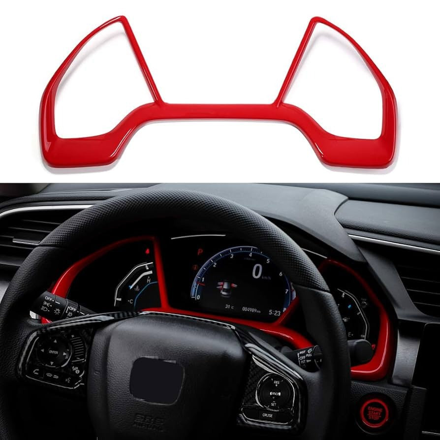 Honda Civic Red Cluster Trim