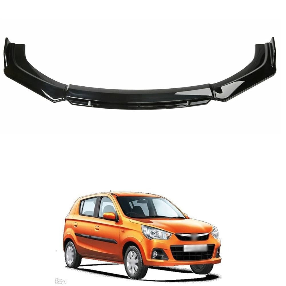 Suzuki Alto Front Bumper Splitter Lip Matt Black Sporty Trim Splitter For 2019 - 2022 