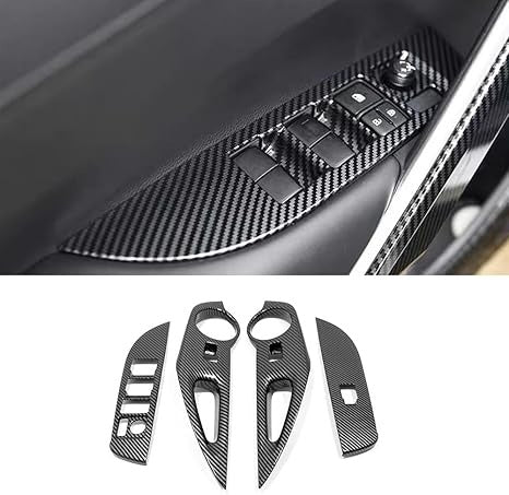 Toyota Corolla Power Window Carbon Fiber Trims 2014 - 2023