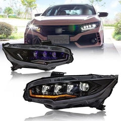 Honda Civic X  LED Dragon Eye Headlights For 2016 - 2021