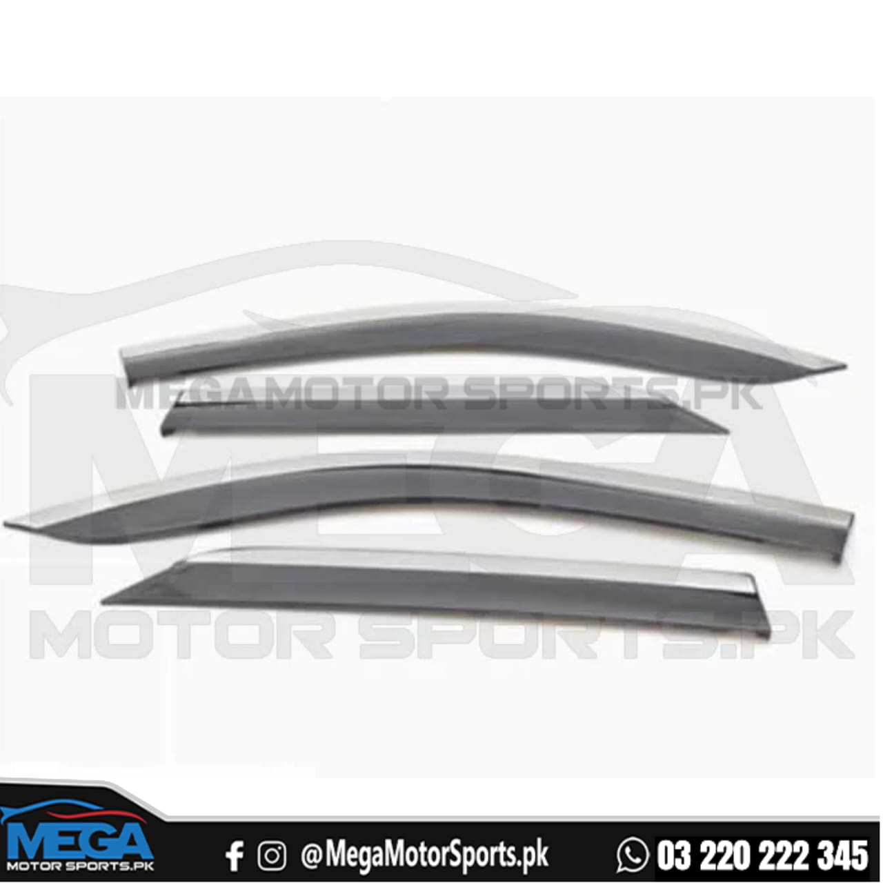 Toyota Fortuner TXR Air Press / Sun Visor With Chrome - Model 2016-2020