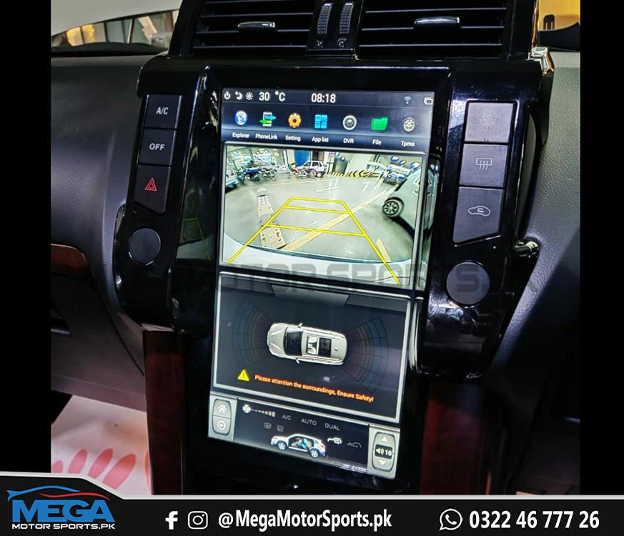 Toyota Prado 13.6 Inches Tesla Style LCD Multimedia Android System For 2009-2021