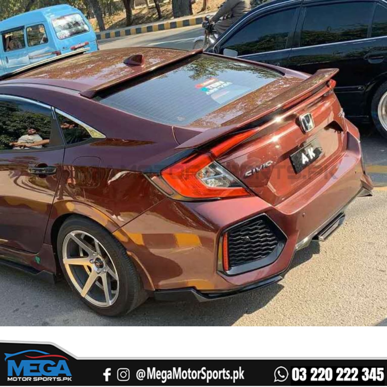 Honda Civic X Roof Spoiler V1 2016-2021