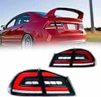 Honda  Civic Reborn Tail Lights Audi Style 2006 - 2012