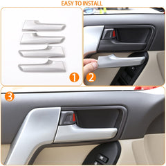 Toyota Land Cruiser Prado FJ150 Chrome Interior Door Handle Cover Trims 