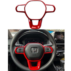 Honda Civic X  Red Steering Trim