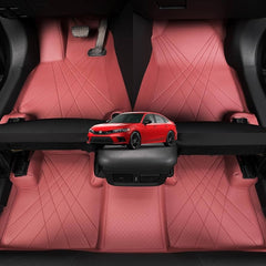 Honda Civic 2022 10D Black/Red Horizontal Floor Mats For 11th Generation 2022 2023