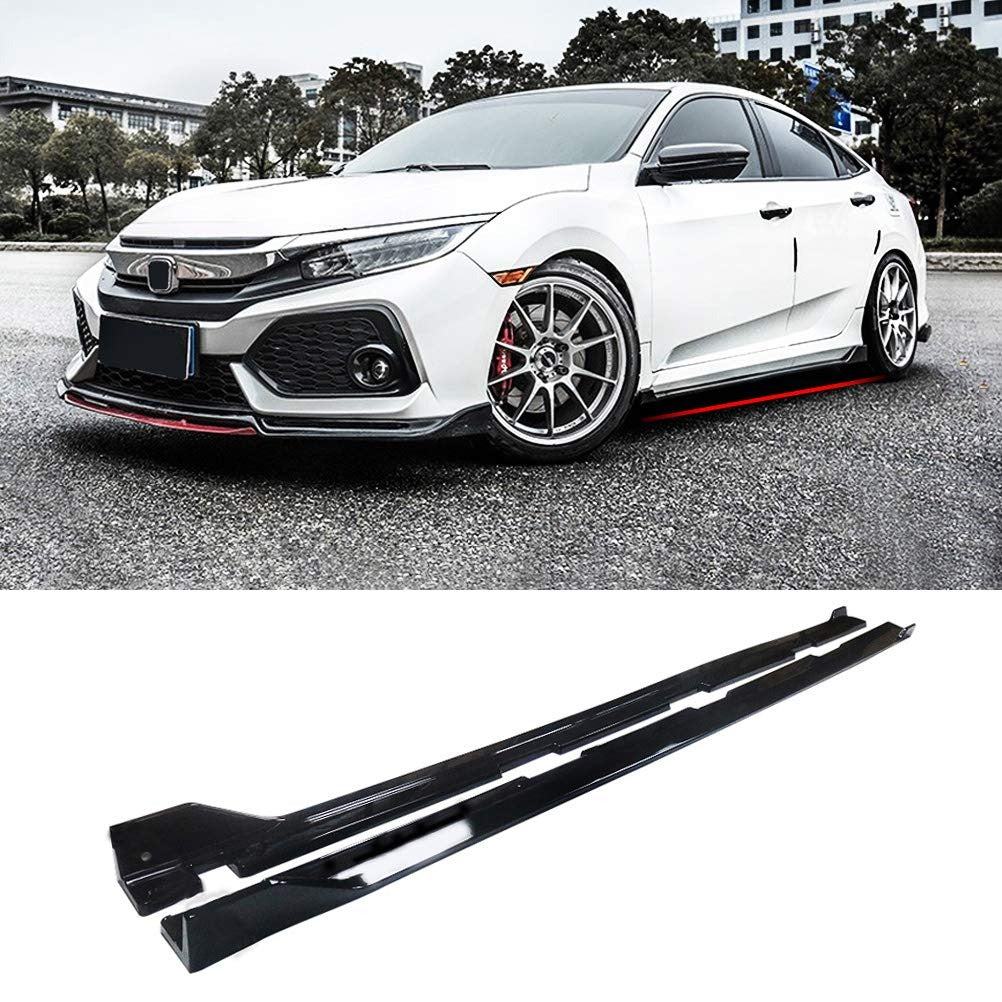 Honda Civic X Carbon Fiber Side Panels/Splitters - Hatchback Style for 2016 - 2021