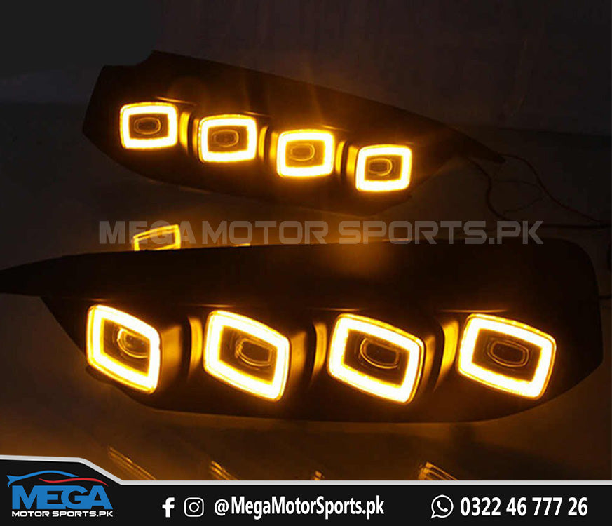Honda Civic X Bugatti Style DRL Fog Lamp  2016-2020