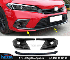 Honda Civic 2022 Carbon Fiber Fog Lamps Covers For 11th Generation Civic 2022 2023
