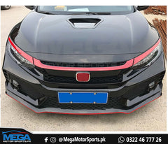 Honda Civic X  Front Bumper Fog Cover - Right - For 2016 - 2021