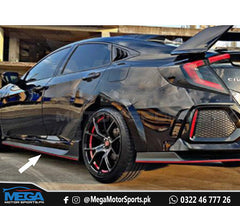 Honda Civic X Type R Side panels Skirts/Splitter Model 2016-2020