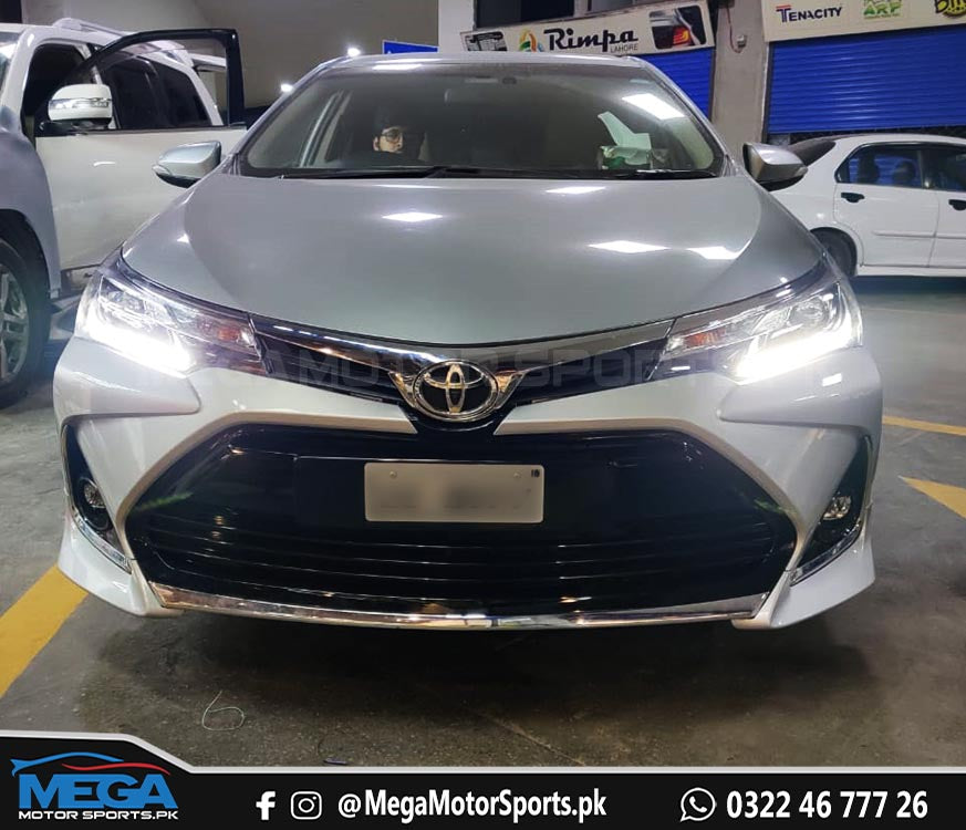 Corolla Altis Grande X Bumpers Facelift Front and Back for 2017 2018 2019 2020 2021