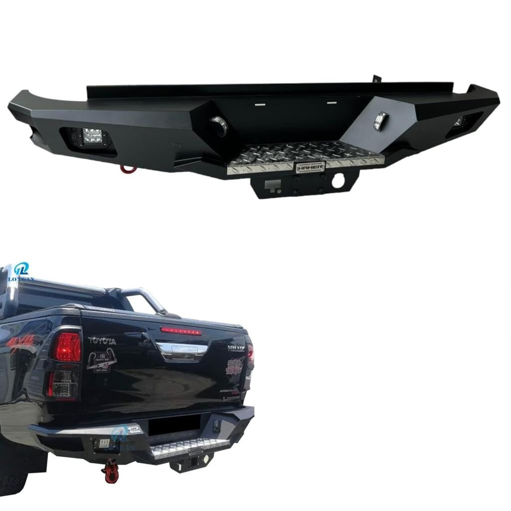 Toyota Hilux Revo / Rocco Rear Hamer Bumper Bull Bar A+