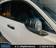 Honda Civic 2022 Carbon Fiber Door Side Mirror Covers V1