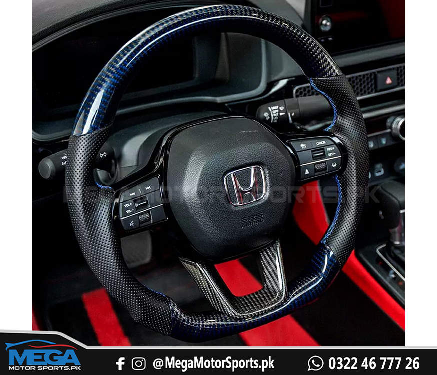 Honda Civic 2022 Carbon Fiber Steering Wheel For 11th Generation 2022 2023