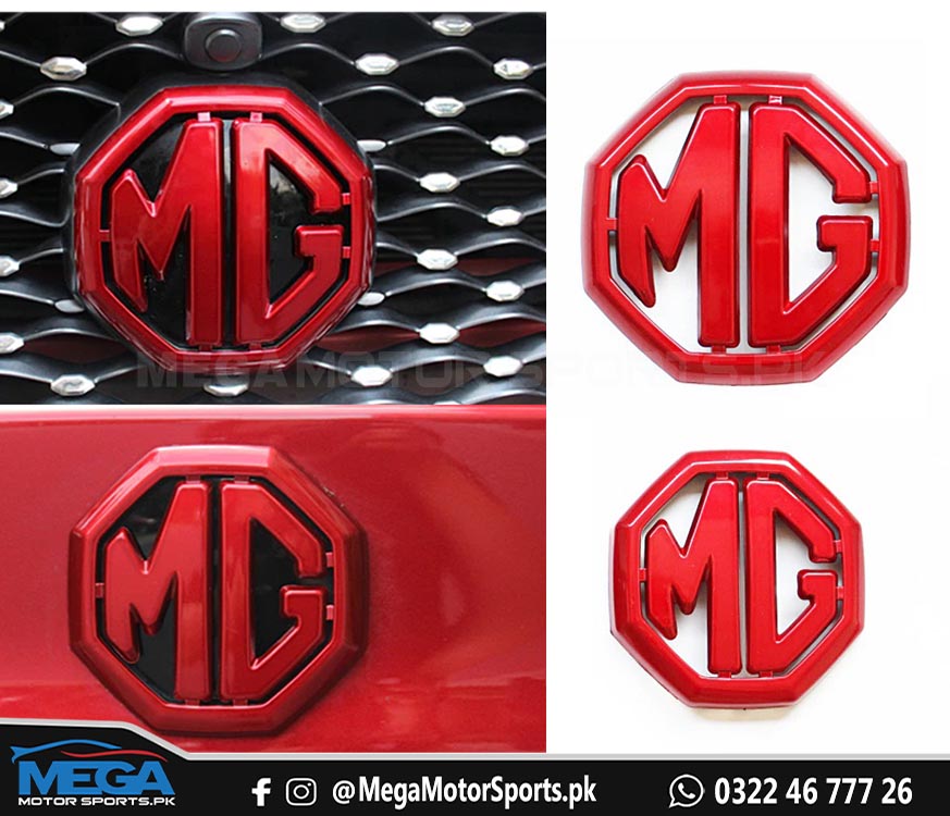 MG HS Red Front and Back Logos For 2020 2021